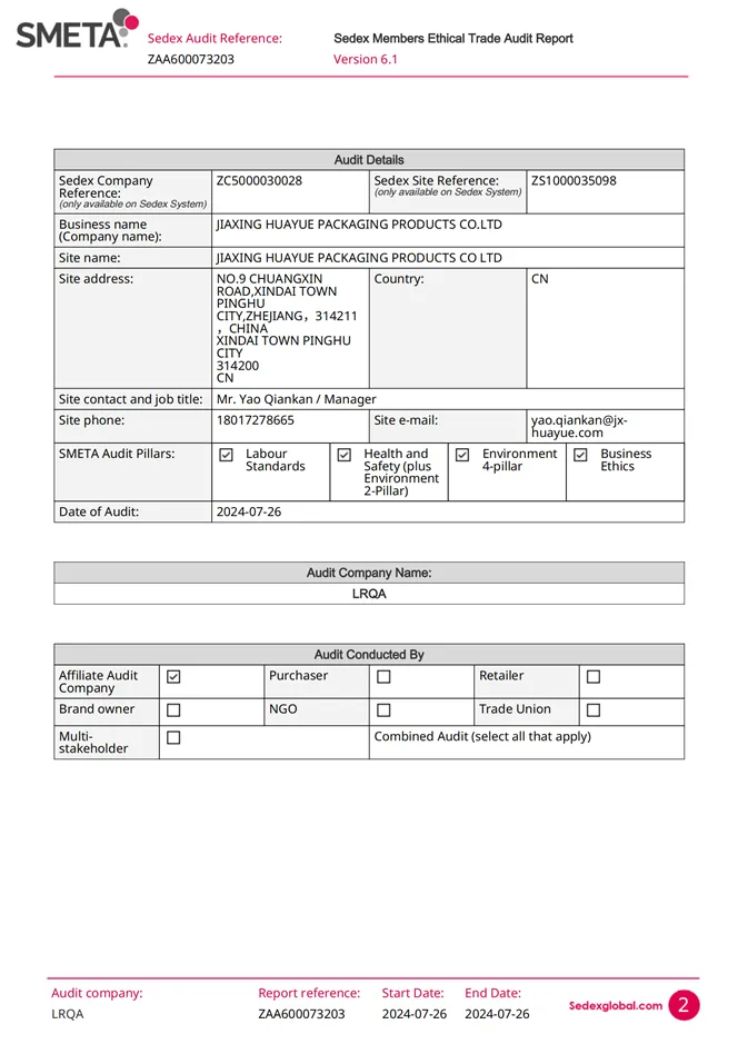 SMETA-2024-4P Report
